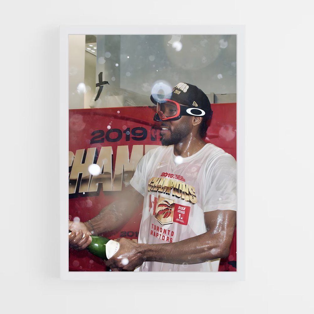 Poster Kawhi en Action – affiche Basketball (vue 3)